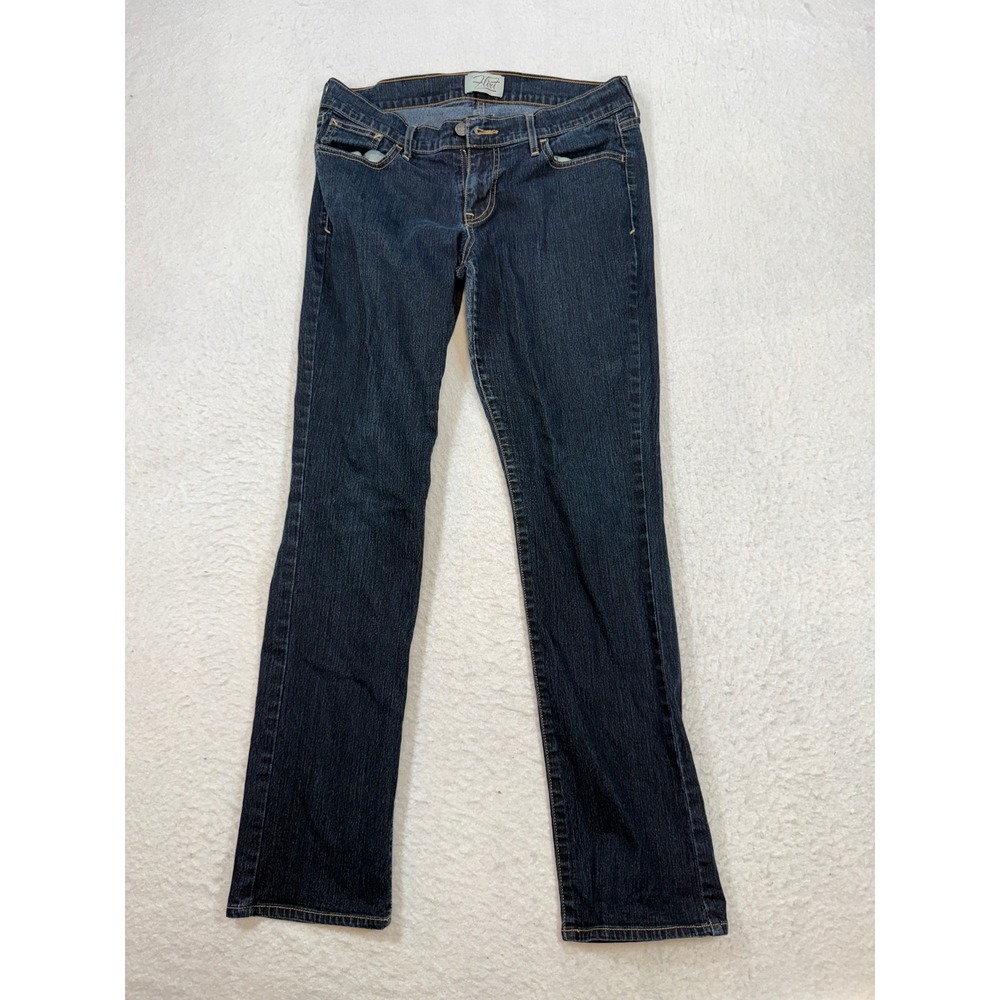 Old Navy Flirt Jeans Womens 6 Dark Wash Straight Leg Mid Rise Denim Blue